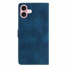 For iPhone 17 Flower Butterfly Embossing Pattern Leather Phone Case(Blue) - 4