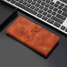 For iPhone 17 Flower Butterfly Embossing Pattern Leather Phone Case(Brown) - 3