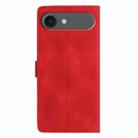 For iPhone 17 Air Flower Butterfly Embossing Pattern Leather Phone Case(Red) - 3