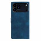 For iPhone 17 Pro Flower Butterfly Embossing Pattern Leather Phone Case(Blue) - 3