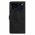 For iPhone 17 Pro Flower Butterfly Embossing Pattern Leather Phone Case(Black) - 3