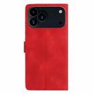 For iPhone 17 Pro Max Flower Butterfly Embossing Pattern Leather Phone Case(Red) - 3