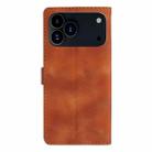 For iPhone 17 Pro Max Flower Butterfly Embossing Pattern Leather Phone Case(Brown) - 3