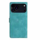For iPhone 17 Pro Max Flower Butterfly Embossing Pattern Leather Phone Case(Sky Blue) - 3