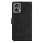 For Motorola Edge 50 Fusion Seven Butterflies Embossed Leather Phone Case(Black) - 3