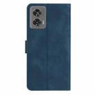 For Motorola Edge 50 Fusion Seven Butterflies Embossed Leather Phone Case(Blue) - 3