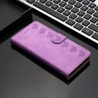 For Motorola Edge 50 5G Seven Butterflies Embossed Leather Phone Case(Purple) - 2