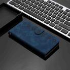 For Motorola Edge 50 Pro Seven Butterflies Embossed Leather Phone Case(Blue) - 2