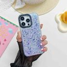 For iPhone 14 Pro Noctilucent Light Drip Glue Shockproof Phone Case(Blue) - 1