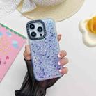 For iPhone 11 Noctilucent Light Drip Glue Shockproof Phone Case(Blue) - 1