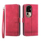 For OPPO Reno10 Pro+ 5G Dierfeng Dream Line TPU + PU Leather Phone Case(Red) - 1