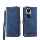 For OPPO Reno10 Global/Reno10 Pro Global Dierfeng Dream Line TPU + PU Leather Phone Case(Blue) - 1