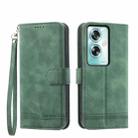 For OPPO A79 5G Dierfeng Dream Line TPU + PU Leather Phone Case(Green) - 1