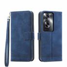 For OPPO A2 Dierfeng Dream Line TPU + PU Leather Phone Case(Blue) - 1