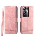 For OPPO A2 Dierfeng Dream Line TPU + PU Leather Phone Case(Pink) - 1