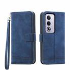 For OPPO A3 Pro 5G Dierfeng Dream Line TPU + PU Leather Phone Case(Blue) - 1