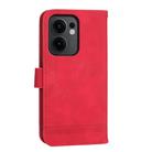 For OPPO Reno13 F 4G / 5G Dierfeng Dream Line TPU Hybrid PU Leather Phone Case(Red) - 3