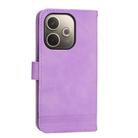 For OPPO A5 PRO 5G Global Dierfeng Dream Line TPU Hybrid PU Leather Phone Case(Purple) - 3