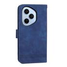 For OPPO Reno14 Global / Reno14 F 5G Dierfeng Dream Line TPU Hybrid PU Leather Phone Case(Blue) - 3