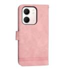 For OPPO A5x 5G / A3 4G / 5G / A3x 4G / 5G Dierfeng Dream Line TPU Hybrid PU Leather Phone Case(Pink) - 3