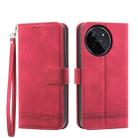 For Realme 11 4G Dierfeng Dream Line TPU + PU Leather Phone Case(Red) - 1