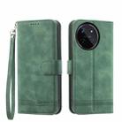 For Realme 11 4G Dierfeng Dream Line TPU + PU Leather Phone Case(Green) - 1