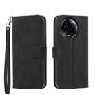 For Realme 11 5G Dierfeng Dream Line TPU + PU Leather Phone Case(Black) - 1