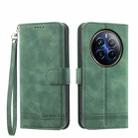 For Realme 12 Pro+ Dierfeng Dream Line TPU + PU Leather Phone Case(Green) - 1