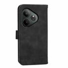 For Realme GT 6 Global Dierfeng Dream Line TPU + PU Leather Phone Case(Black) - 3