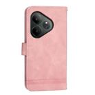 For Realme GT 6 Global Dierfeng Dream Line TPU + PU Leather Phone Case(Pink) - 3