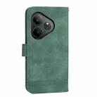 For Realme GT 6 Global Dierfeng Dream Line TPU + PU Leather Phone Case(Green) - 3