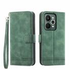 For Realme 15 5G / Realme 15 Pro 5G Dierfeng Dream Line TPU Hybrid PU Leather Phone Case(Green) - 1