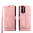 For Samsung Galaxy A05s Dierfeng Dream Line TPU + PU Leather Phone Case(Pink) - 1