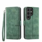 For Samsung Galaxy S24 Ultra 5G Dierfeng Dream Line TPU + PU Leather Phone Case(Green) - 1