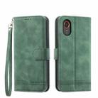 For Samsung Galaxy Xcover 7 Dierfeng Dream Line TPU + PU Leather Phone Case(Green) - 1