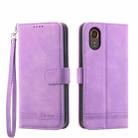 For Samsung Galaxy Xcover 7 Dierfeng Dream Line TPU + PU Leather Phone Case(Purple) - 1