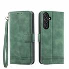 For Samsung Galaxy M55 Dierfeng Dream Line TPU + PU Leather Phone Case(Green) - 1