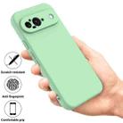 For Google Pixel 9 Pure Color Liquid Silicone Shockproof Phone Case(Green) - 2