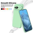 For Google Pixel 9 Pure Color Liquid Silicone Shockproof Phone Case(Green) - 3