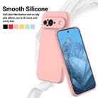 For Google Pixel 9 Pure Color Liquid Silicone Shockproof Phone Case(Pink) - 3