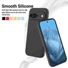 For Google Pixel 9 Pure Color Liquid Silicone Shockproof Phone Case(Black) - 3