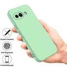 For Google Pixel 9a Pure Color Liquid Silicone Shockproof Phone Case(Green) - 2