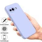 For Google Pixel 9a Pure Color Liquid Silicone Shockproof Phone Case(Purple) - 2