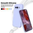 For Google Pixel 9a Pure Color Liquid Silicone Shockproof Phone Case(Purple) - 3