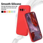 For Google Pixel 9a Pure Color Liquid Silicone Shockproof Phone Case(Red) - 3