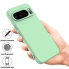 For Google Pixel 10 Pro Pure Color Liquid Silicone Shockproof Phone Case(Green) - 2