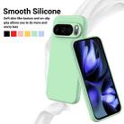 For Google Pixel 10 Pro Pure Color Liquid Silicone Shockproof Phone Case(Green) - 3