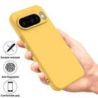 For Google Pixel 10 Pure Color Liquid Silicone Shockproof Phone Case(Yellow) - 2