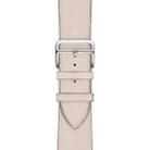 For Apple Watch Series 7 41mm / 6 & SE & 5 & 4 40mm / 3 & 2 & 1 38mm Leather  Watch Band(Creamy-white) - 4