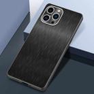 For iPhone 13 Pro Rain Silk Texture Shockproof Phone Case(Black) - 1